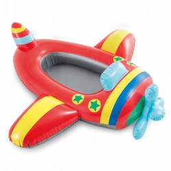 Kolorowy pontonik do pływania dla dzieci motorówka samolot INTEX 59380