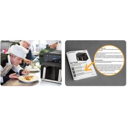 Frytkownica beztłuszczowa z wyświetlaczem BD-653 regulacja temperatury 1700W