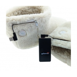 Ogrzewane kapcie domowe w komplecie z bateriami USB GLOVii GQ7M
