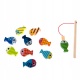 Układanka drewniana gra rybki Montessori matematyczna klocki zabawka dla dzieci