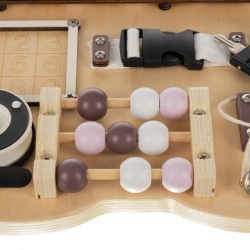 Tablica manipulacyjna sensoryczna Montessori 14w1 miś dla dzieci