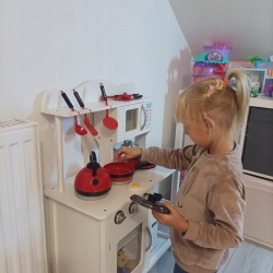 Zestaw garnków dla dzieci czajnik garnek cedzak patelnia kuchenne