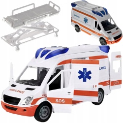 Ambulans karetka pogotowia auto dźwięki pogotowie światło