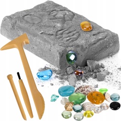Kopalnia kryształów wykopaliska diamentów Mały Archeolog archeologiczne