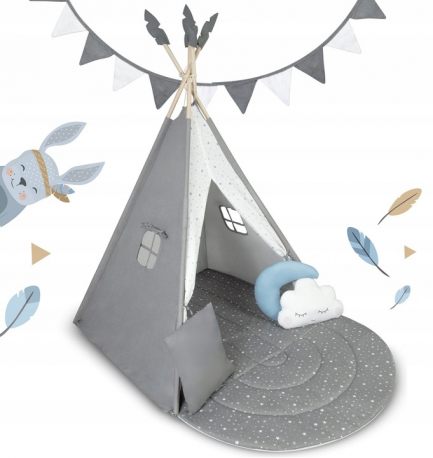 Namiot tipi dla dzieci poduszki Nukido NK-406