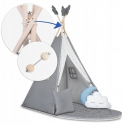 Namiot tipi dla dzieci poduszki Nukido NK-406