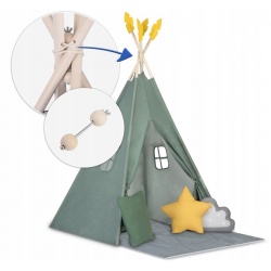 Namiot tipi dla dzieci poduszki Nukido NK-406