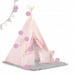 Namiot tipi dla dzieci poduszki Nukido NK-406
