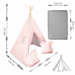 Namiot tipi dla dzieci poduszki Nukido NK-406