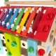 Sorter drewniany domek edukacyjny cyfry kostka cymbałki kulki dla dzieci