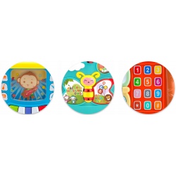 Interaktywna kostka edukacyjna SORTER MONTESSORI układanka MUZYKA 6W1