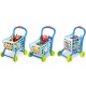 Wózek na zakupy koszyk sklepowy dla dzieci zabawkowy LED 3w1
