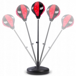 Gruszka bokserska na statywie dla dzieci rękawice zestaw bokserski