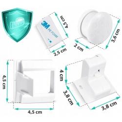 Zabezpieczenie magnetyczne do szafek blokada 4 sztuki magnetyczny klucz