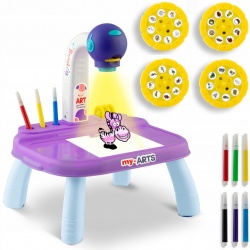 Projektor stolik do nauki rysowania rzutnik dla dzieci szablony pisaki