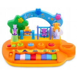 Zabawka edukacyjna pianinko organki LED dla dzieci instrumenty