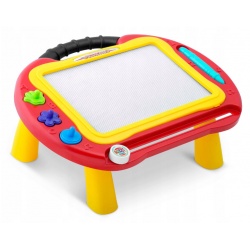 Znikopis tablica magnetyczna stolik do rysowania dla dzieci czerwony