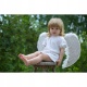 Skrzydła anioła na jasełka strój zestaw białe skrzydełka aniołka dla dzieci
