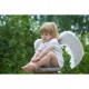 Skrzydła anioła na jasełka strój zestaw białe skrzydełka aniołka dla dzieci