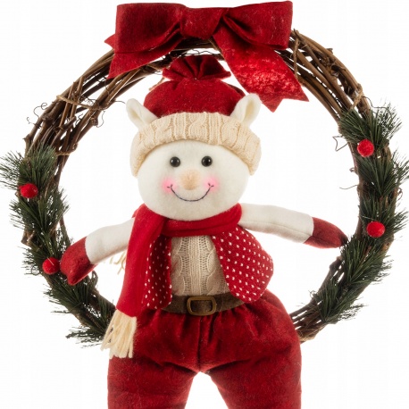 Wianek na drzwi stroik wieniec świąteczny dekoracja ozdoba Elf