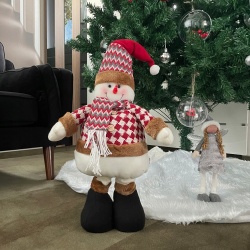 Skrzat krasnal Bałwan świąteczny teleskopowy duży 105cm regulowany