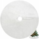 Dywanik pod choinkę mata futerko biały 150 cm okrągły duży