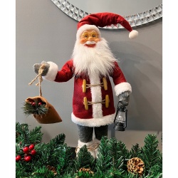 Święty Mikołaj na Święta Świąteczny figurka duży 45 cm ozdoba dekoracja