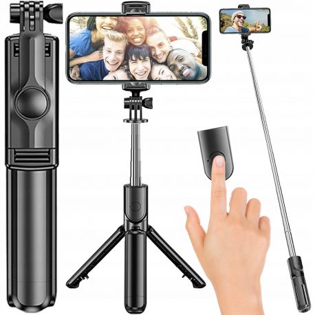 Monopod kijek stick uchwyt na Bluetooth do zdjęć SELFIE Ripod statyw pilot