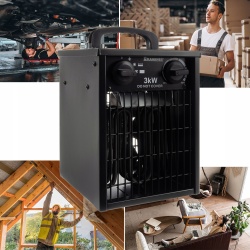 Nagrzewnica elektryczna farelka grzejnik 3kW 3000W szybko nagrzewa