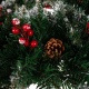Stroik Świąteczny wianek na drzwi dekoracyjny ozdobny ozdoba 45cm ośnieżony