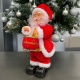 Święty Mikołaj Grający Tańczy Śpiewa Figurka Tańczący Śpiewający na Święta