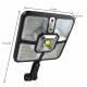 Lampa Solarna 220 LED 15 COB Ogrodowa Uliczna Czujnik Ruchu Zmierzchu Pilot