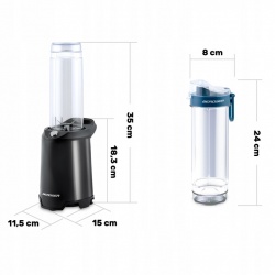 Blender ręczny kielichowy do koktajli 2 butelki smoothie 350W BD-752