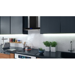 Okap kuchenny ścienny 60 cm Berdsen BE-60E czarny LED