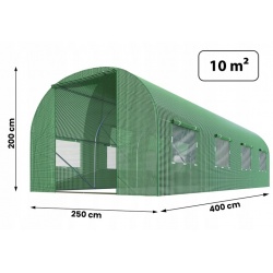 Folia zapasowa na tunel ogrodowy 2,5x4m (10m2) zielona