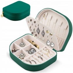 Podróżna szkatułka kuferek na biżuterię organizer do torebki MS-707
