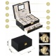 Organizer kuferek na biżuterię kolczyki pierścionki pudełko MS-709 Massido