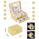 Organizer kuferek na biżuterię kolczyki pierścionki pudełko MS-709 Massido