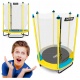 Bezpieczna trampolina ogrodowa dla dzieci batut z siatką 140 cm 4,5ft
