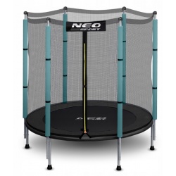 Bezpieczna trampolina ogrodowa dla dzieci batut z siatką 140 cm