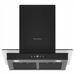 Okap kuchenny ścienny 60 cm Berdsen BT-217 czarny LED kominowy