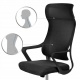 Fotel biurowy z mikrosiatki Labi czarny krzesło obrotowe