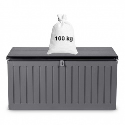 Skrzynia ogrodowa 270L tarasowa kufer 107 x 53 x 51 cm dwa kolory