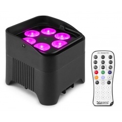 Oświetlacz Bateryjny LED BBP96S Uplight Par 6x12W RGBWA-UV z bezprzewodowym DMX