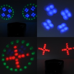 Podwójny efekt LED Moonflower reflektor dyskotekowy RGB DMX