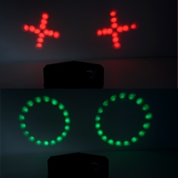 Podwójny efekt LED Moonflower reflektor dyskotekowy RGB DMX