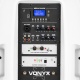 Kolumna z mikrofonami nagłośnienie mobilne Verve46 15” Vonyx biała czarna