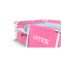 Basen ogrodowy 220 x 150 x 60 cm różowy 28266 INTEX 15w1