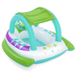 Ponton dla dzieci do pływania z daszkiem 107 x 112 cm Bestway 34149