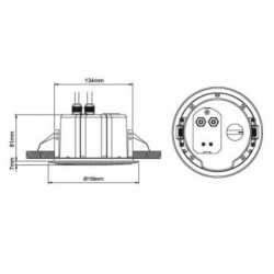 Głośnik sufitowy 1 sztuka CSF5 5” 100V Power Dynamics